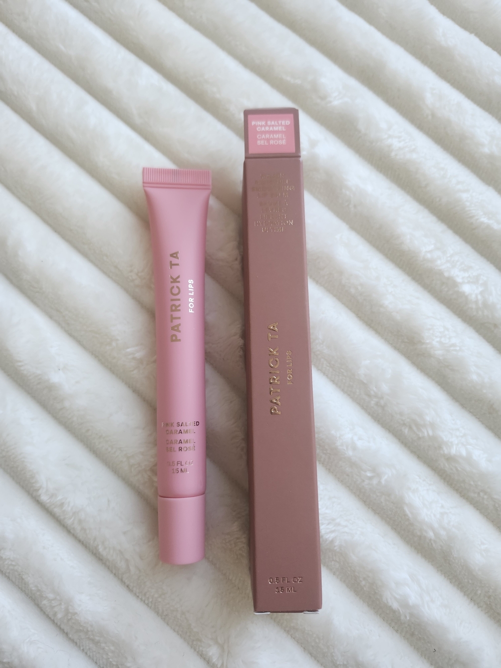 Patrick Ta Major Moisture Smoothing Lip Balm | Pink Salted Caramel | New